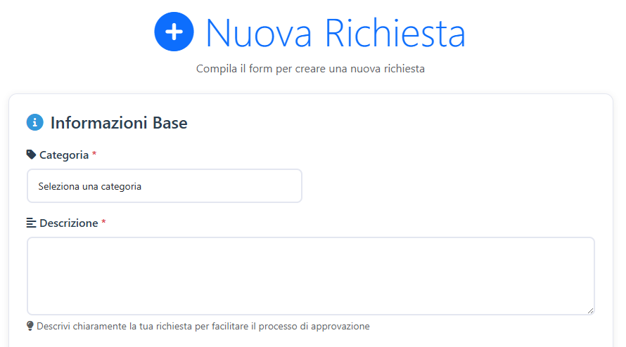 Richiesta Personalizzata Tutorial